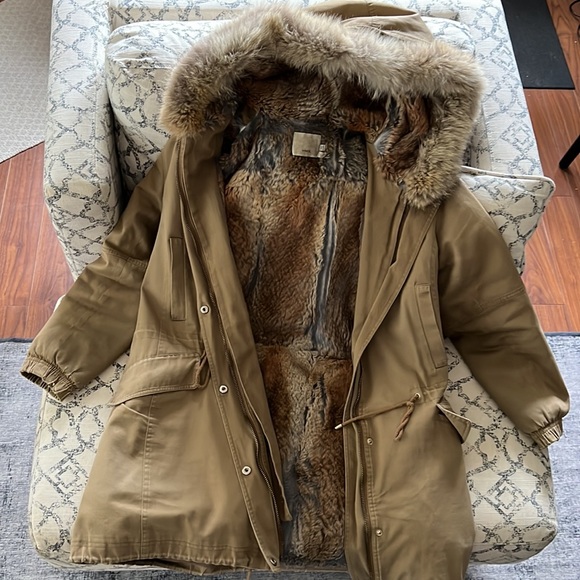 Vince rabbit fur parka - Picture 2 of 10